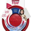 Kong Rubber Flyer Large Dog Flying Discs Red 2 Pack-1