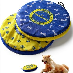 Nobleza Dog Frisbee Soft Indestructible Flying Disc Toy-0