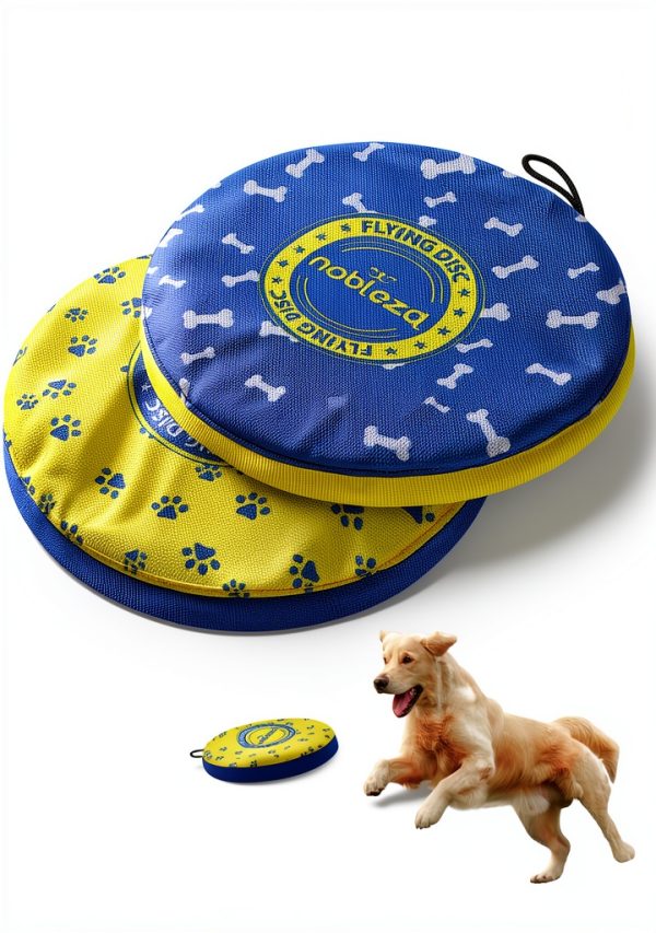 Nobleza Dog Frisbee Soft Indestructible Flying Disc Toy-0