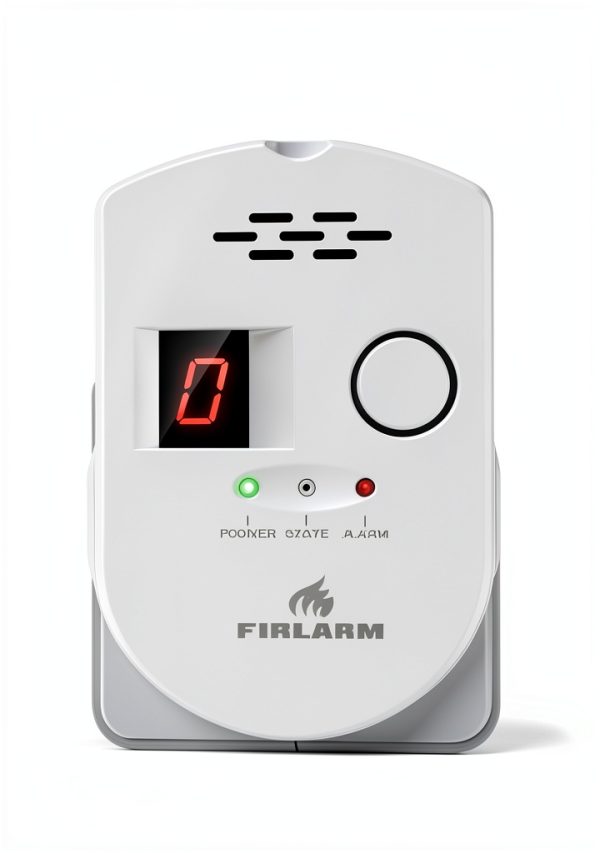 Firlarm Gas Detector Modern White Home Safety Alarm-1