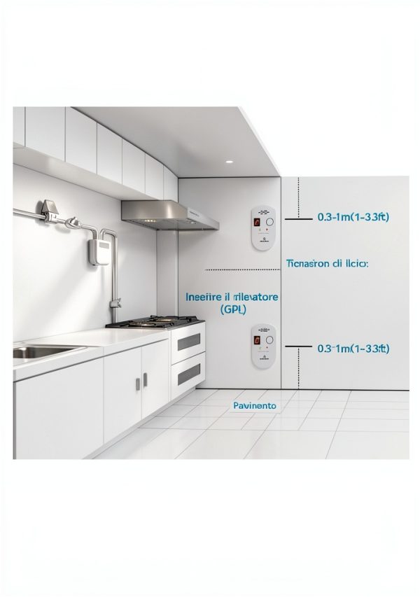 Firlarm Gas Detector Modern White Home Safety Alarm-7
