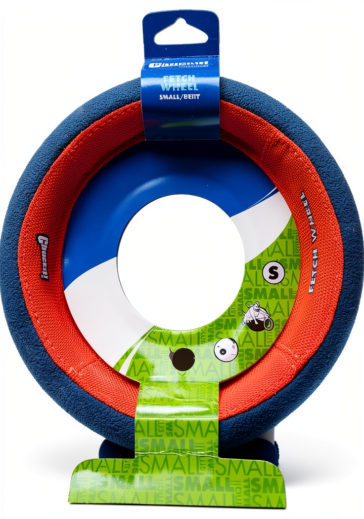 Chuckit flying disc in action during a fetch game in a park
