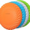 TANOFALO Dog Flying Disc TPR Soft Rubber Floating Water Toy-0