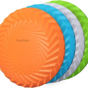TANOFALO Dog Flying Disc TPR Soft Rubber Floating Water Toy-0