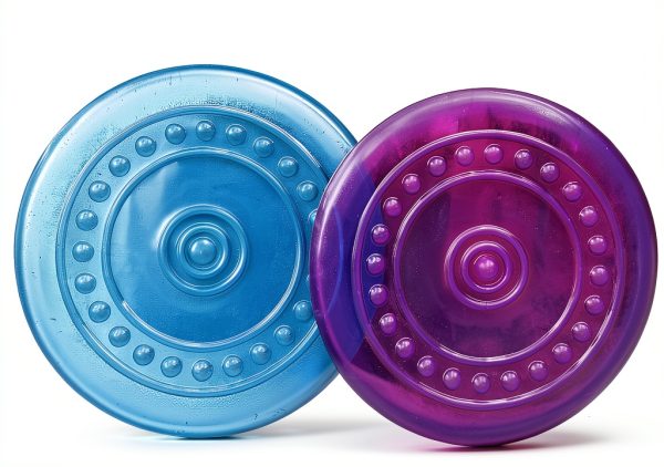 SUHEEUS Dog Flying Discs Durable Soft Rubber Chew Toy-5