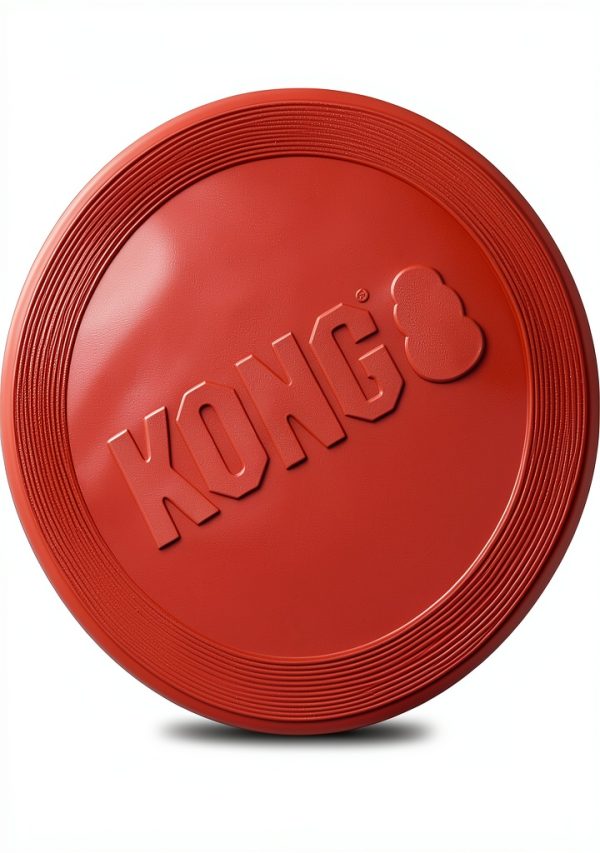 Kong Rubber Flyer Large Dog Flying Discs Red 2 Pack-3