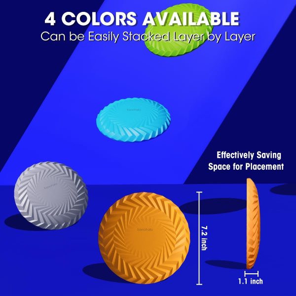 TANOFALO Dog Flying Disc TPR Soft Rubber Floating Water Toy-6