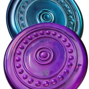SUHEEUS Dog Flying Discs Durable Soft Rubber Chew Toy-0