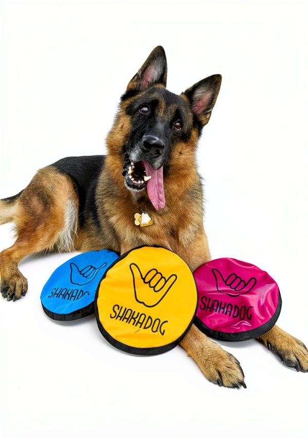 SHAKA Dog Flying Disc Durable Floating Water Bowl-5