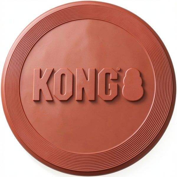 Kong Rubber Flyer Large Dog Flying Discs Red 2 Pack-2
