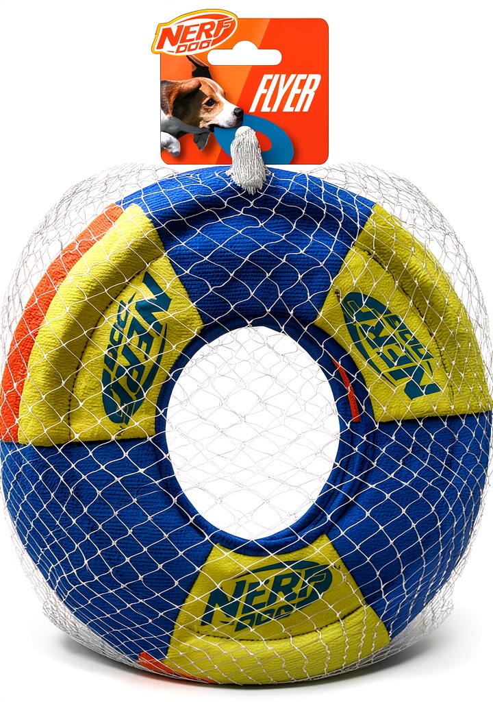 Nerf Dog Tug Ring in use during a beach fetch session