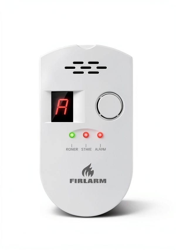 Firlarm Gas Detector Modern White Home Safety Alarm-2