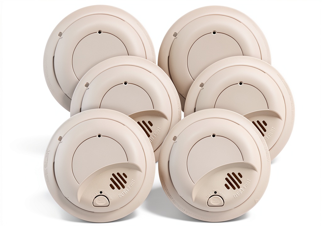 First Alert 9120B hardwired smoke alarm installed on ceiling