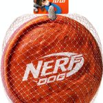Nerf Dog Nylon Flyer 9in Orange Red Visibility-0