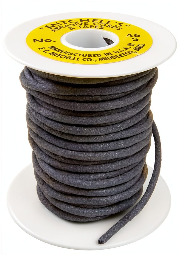 Mitchell Abrasives - 46S-25 46-S Round Abrasive Cord, Silicon Carbide 120 Grit .15" Diameter x 25 Feet-0