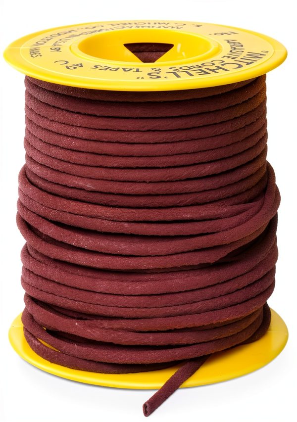 Mitchell Abrasives 49-C Round Crocus Polishing Cord, .082" Diameter x 50 Feet-0