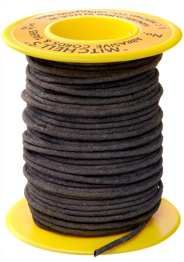 Mitchell Abrasives 52-S Round Abrasive Cord, Silicon Carbide 150 Grit .055" Diameter x 50 Feet-0