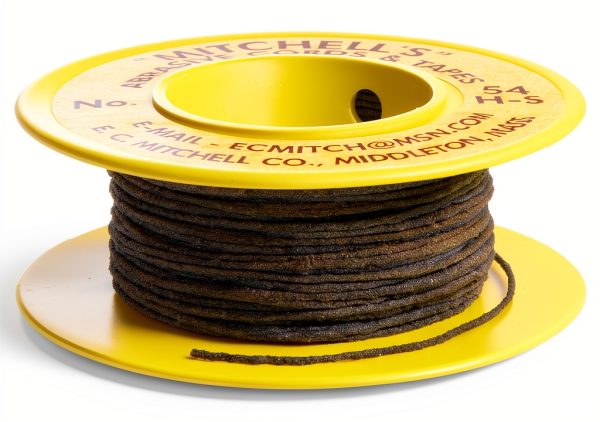 Mitchell Abrasives 54H-S Round Abrasive Cord, Silicon Carbide 180 Grit .025" Diameter x 50 Feet-0