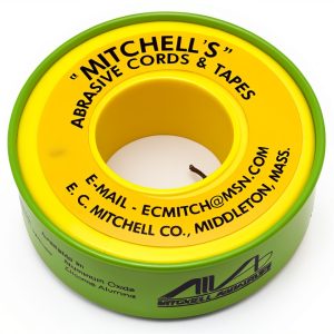 Mitchell's Abrasive Emery Cord No. 55, 200 Grit, 0.018" x 50 Ft-0